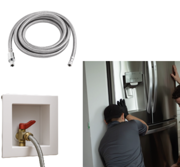 Wall-Mounted Professional-Grade Fridge Line Installation Add-On Pricing